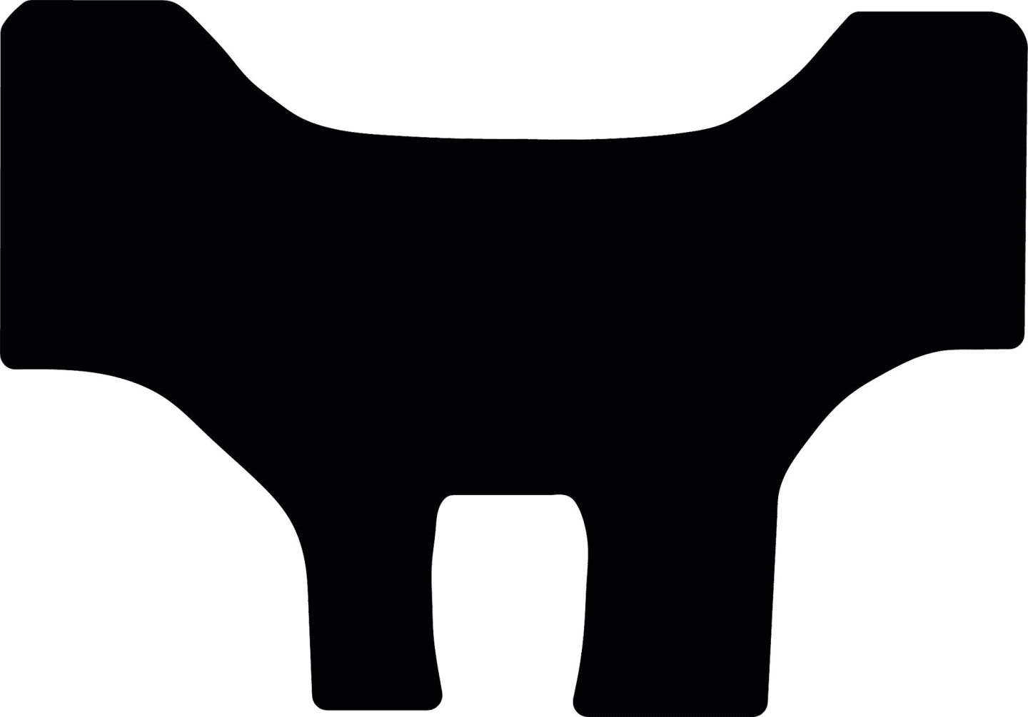 Fußmatte Velours schwarz, für Fendt Traktor 208 F Vario ab Bj. 09