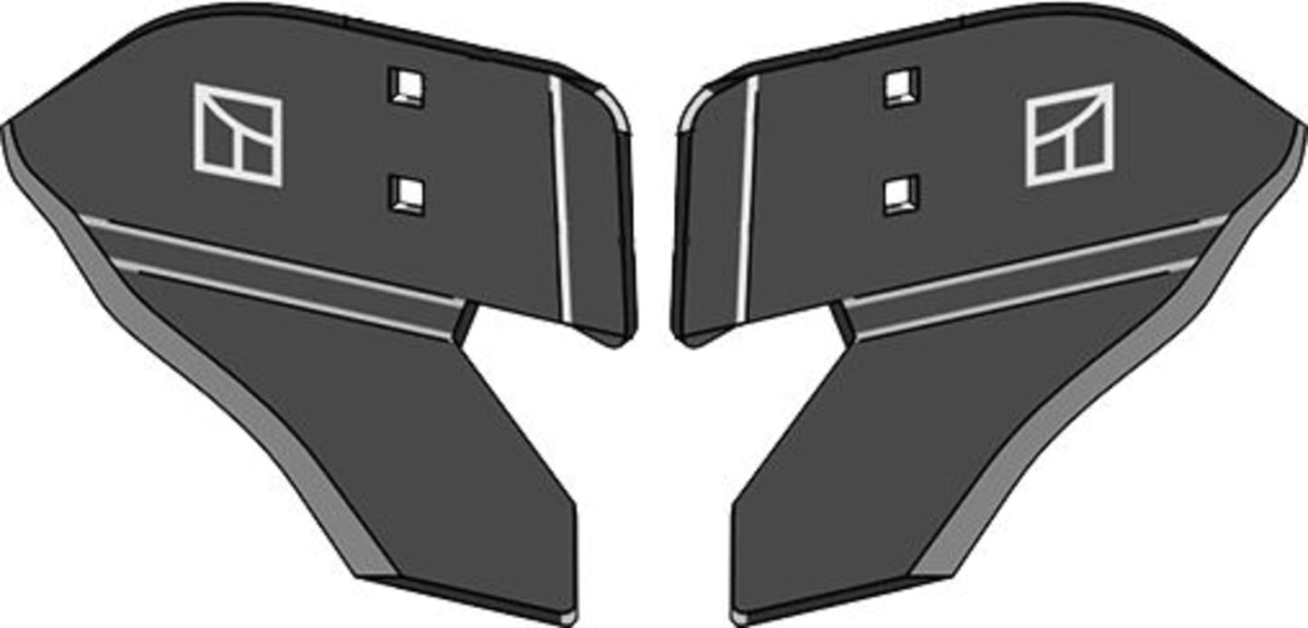 Industriehof® Winkelmesser links/rechts 120 mm, für Hackgerät Einböck, Stiel 35 x 11 mm