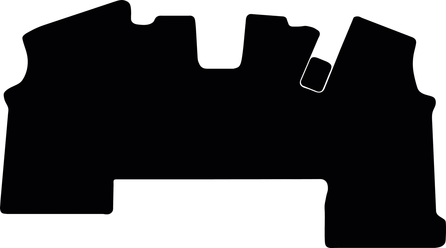 Fußmatte Velours schwarz, für JCB Traktor Fastrac Icon 4000, 8000