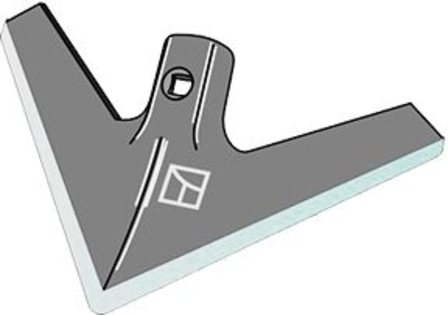 Industriehof® Hackschar universal, Arbeitsbreite 250 mm, Arbeitswinkel 40 °, Duraface-Beschichtung, 1.KH5.D