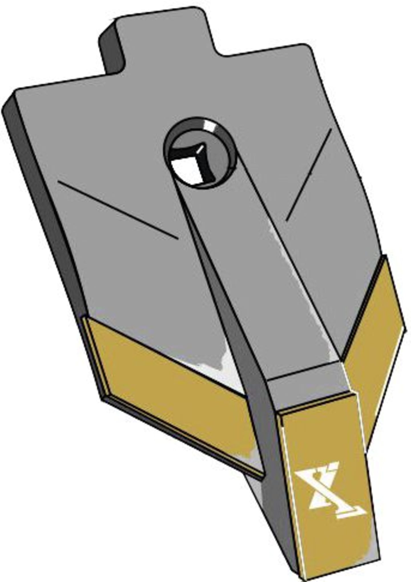 Industriehof® Scharspitze "eXtreme® Carbide Line" 215 x 120 x 18 mm, hartmetallbeschichtet, für Grubber Amazone, Howard, Kongskilde, Lemken, 101.39117