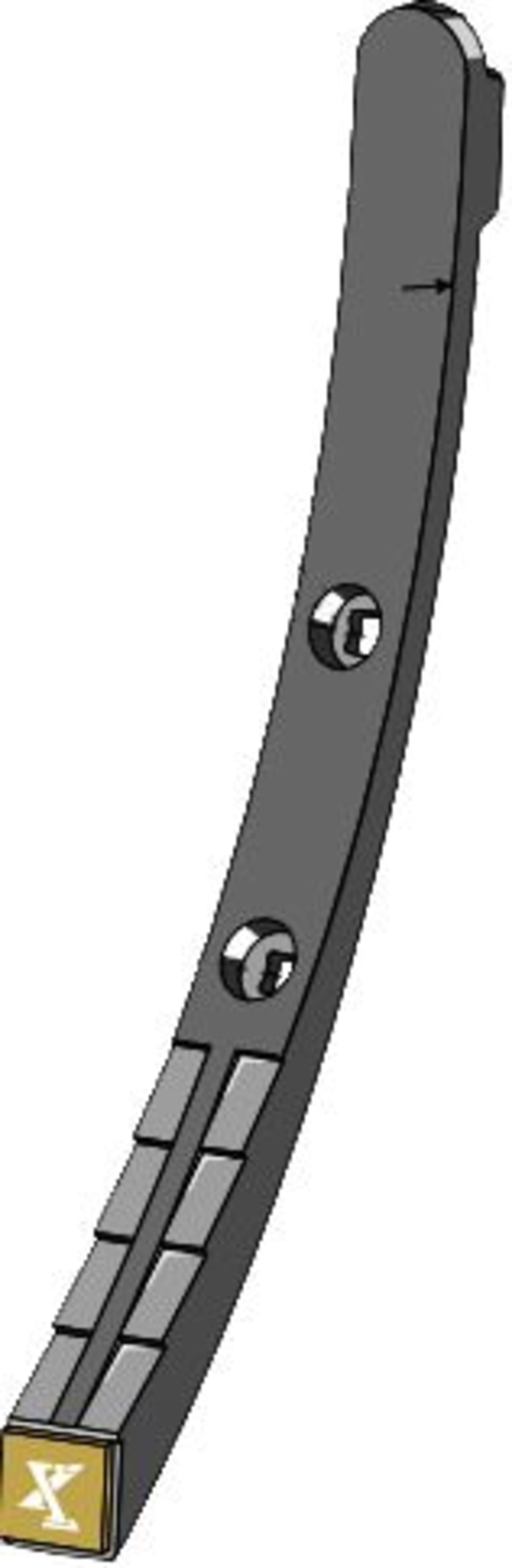 Industriehof® Schmalschar "eXtreme® CARBIDE LINE", Hartmetall, 513 x 43 mm für Grubber Köckerling, Maschio, 101.EXT-1041