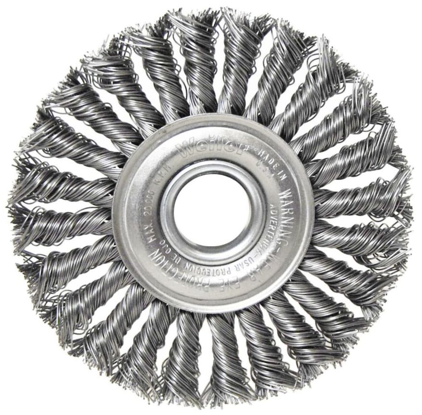 Weiler Stahl Drahtrundbürste 0,5 mm Draht gezopft 115 x 22,23 mm