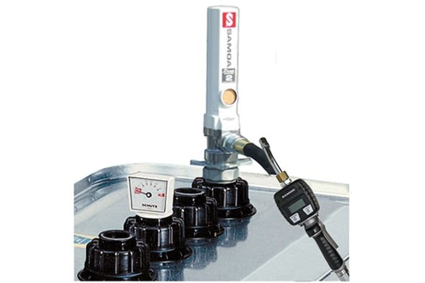 SAMOA® DP-ABFUELLANLAGE 1:1 TANK mit elektr.-Handdurchlaufzähler 40976