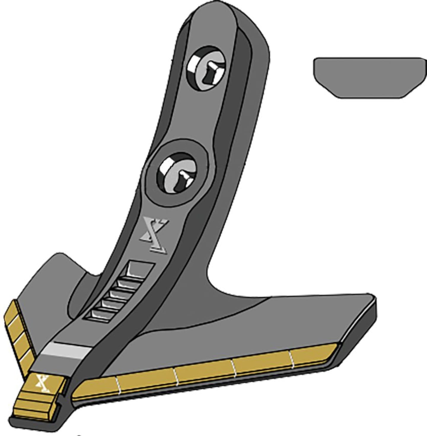 Industriehof® Gänsefußschar "eXtreme® CARBIDE LINE" 220 mm, für Grubber Köckerling, 101.EXT-1146