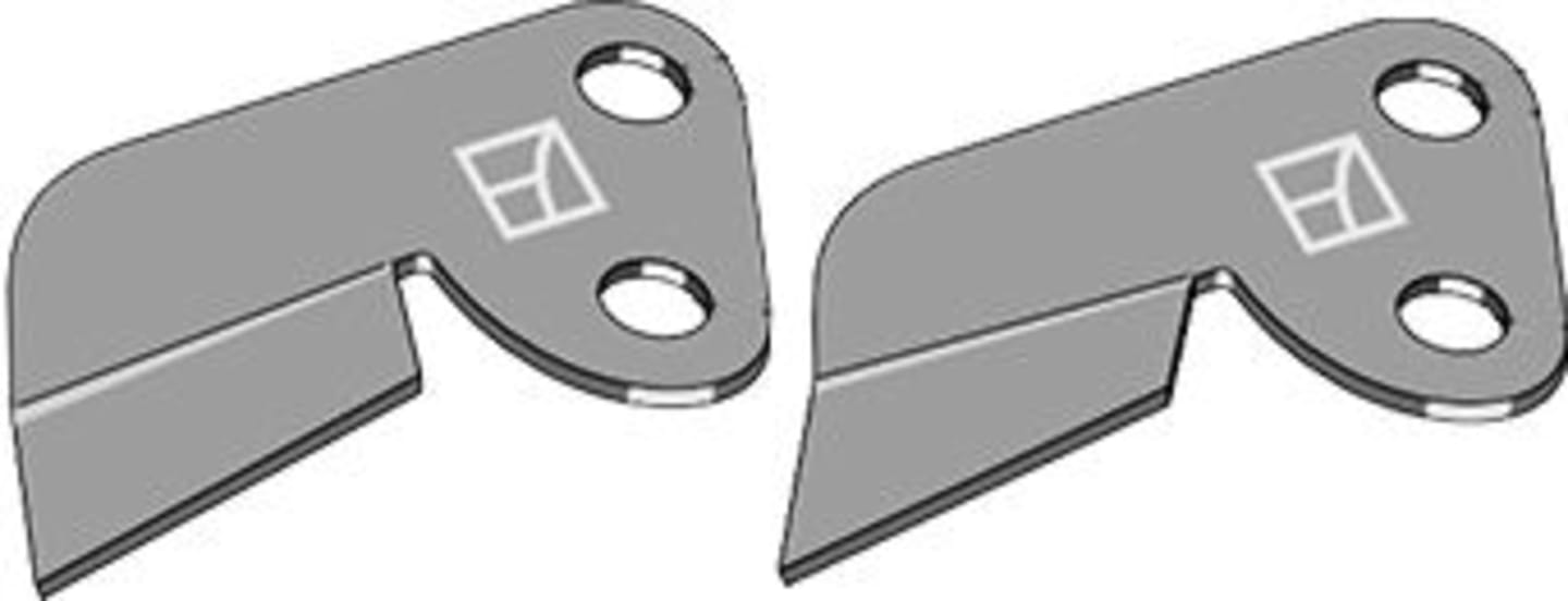 Industriehof® Abstreifer 131 x 62,5 x 3 mm links/rechts für Drillmaschine Lemken Saphir, Solitair