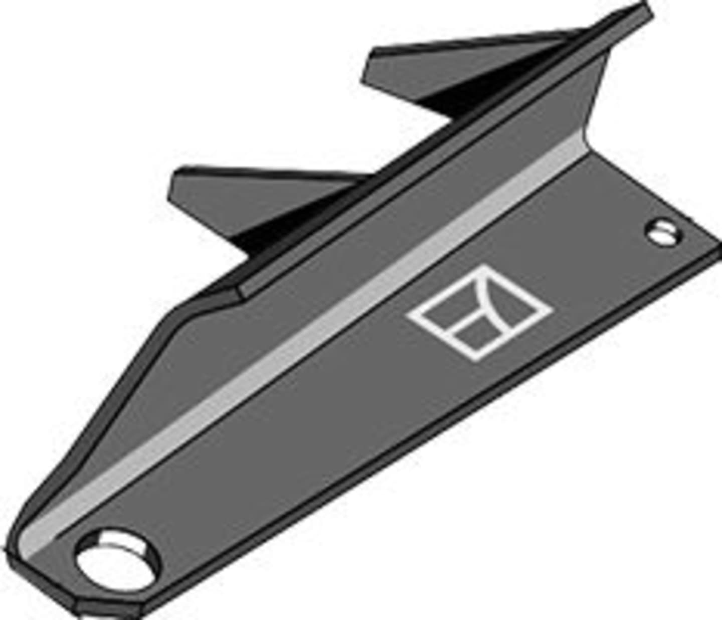 Industriehof® Streuflügel links, 350 mm x 8 mm für Tellerstreuwerk Universalstreuer Bergmann, 69-10-001L