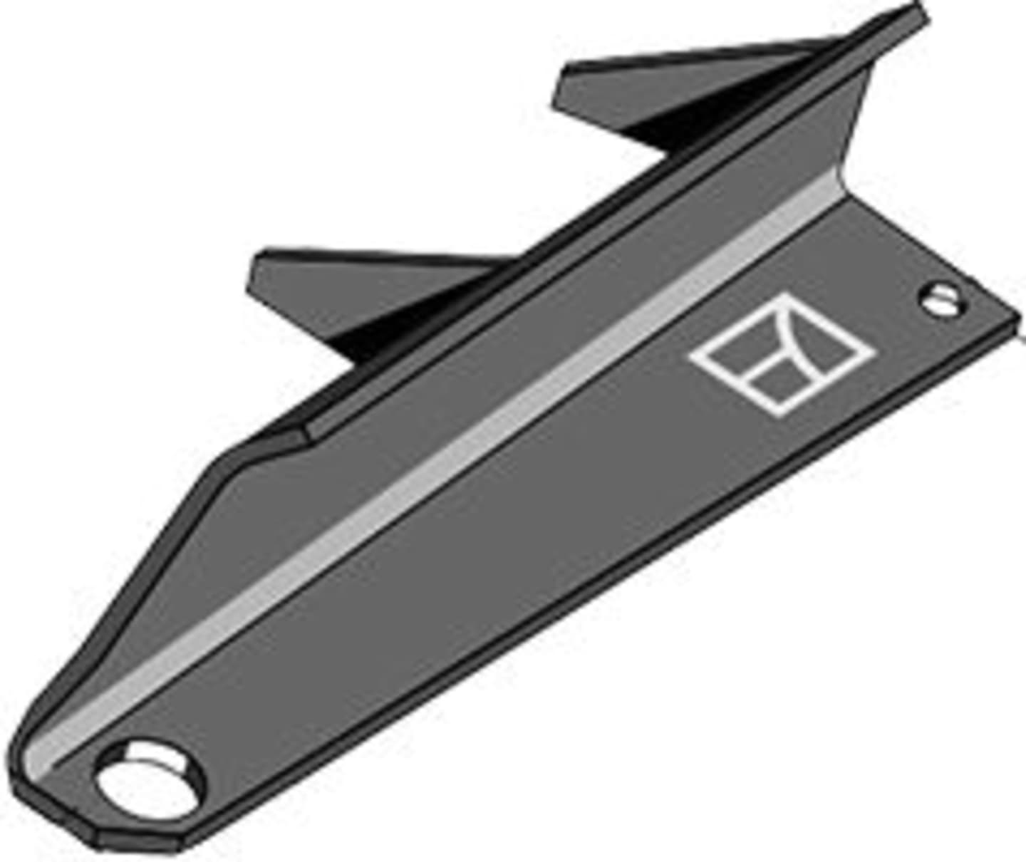 Industriehof® Streuflügel links, 400 mm x 8 mm für Tellerstreuwerk Universalstreuer Bergmann, 69-10-002L