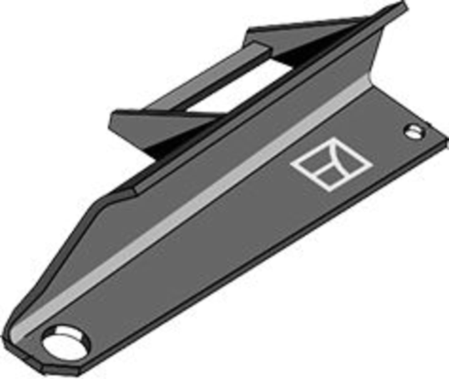Industriehof® Streuflügel links, 400 mm x 8 mm, verstärkt, für Tellerstreuwerk Universalstreuer Bergmann, 69-10-004L
