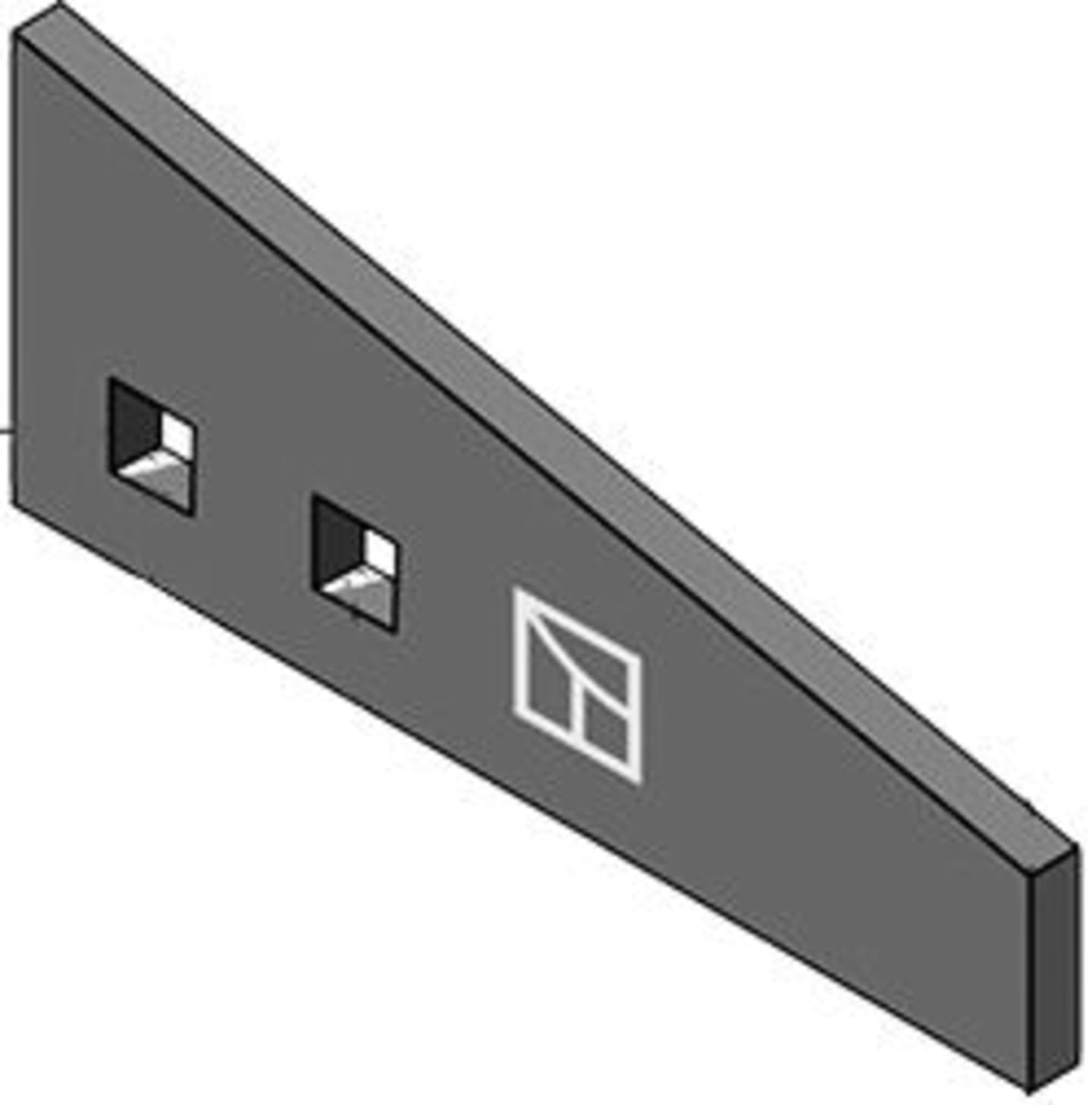 Industriehof® Streuzinken, 110 mm x 5 mm, Bohrung 9 mm, für Streuwerk Stalldungstreuer Strautmann, 69-10-005
