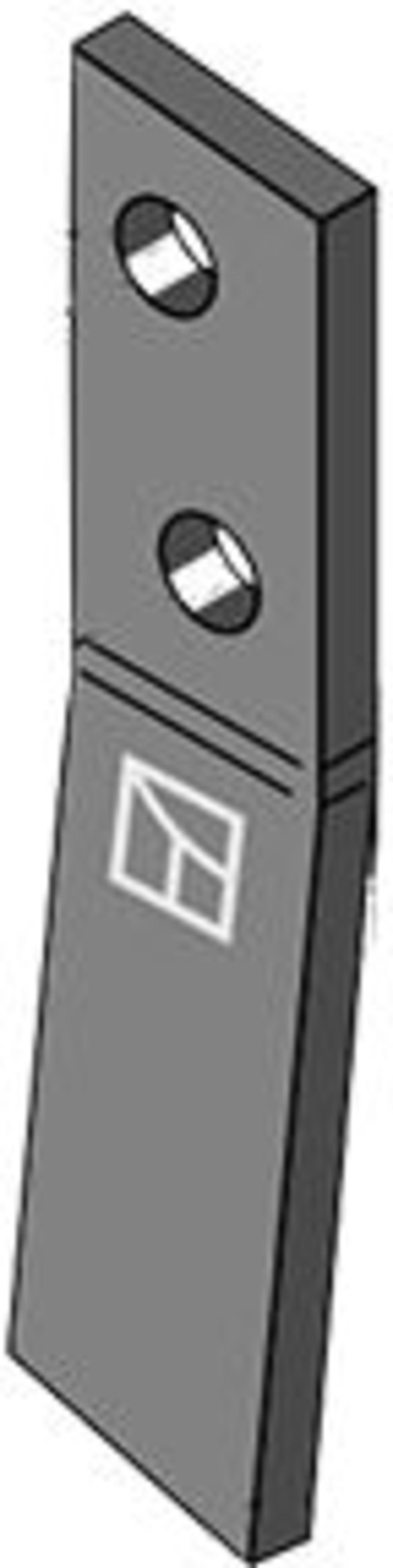 Industriehof® Schraubenzinken, 219 x 45 x 10 mm, für Streuwalze Bergmann Stalldungstreuer, 69-10-006L