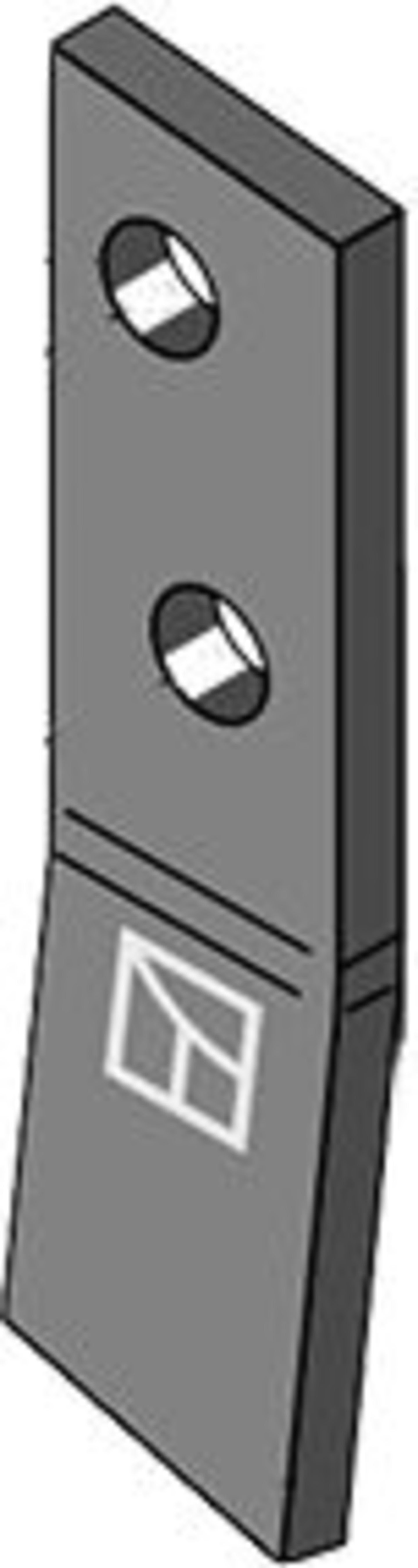 Industriehof® Schraubenzinken, 188 x 45 x 10 mm, für Streuwalze Bergmann Stalldungstreuer, 69-10-007L