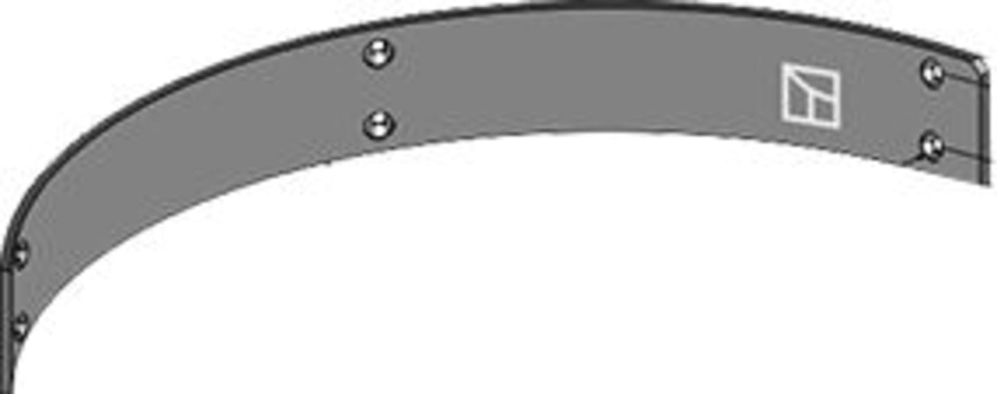 Industriehof® Leitblech 735 x 120 x 8 mm, für Streuwalze Stalldungstreuer Bergmann, 69-10-008