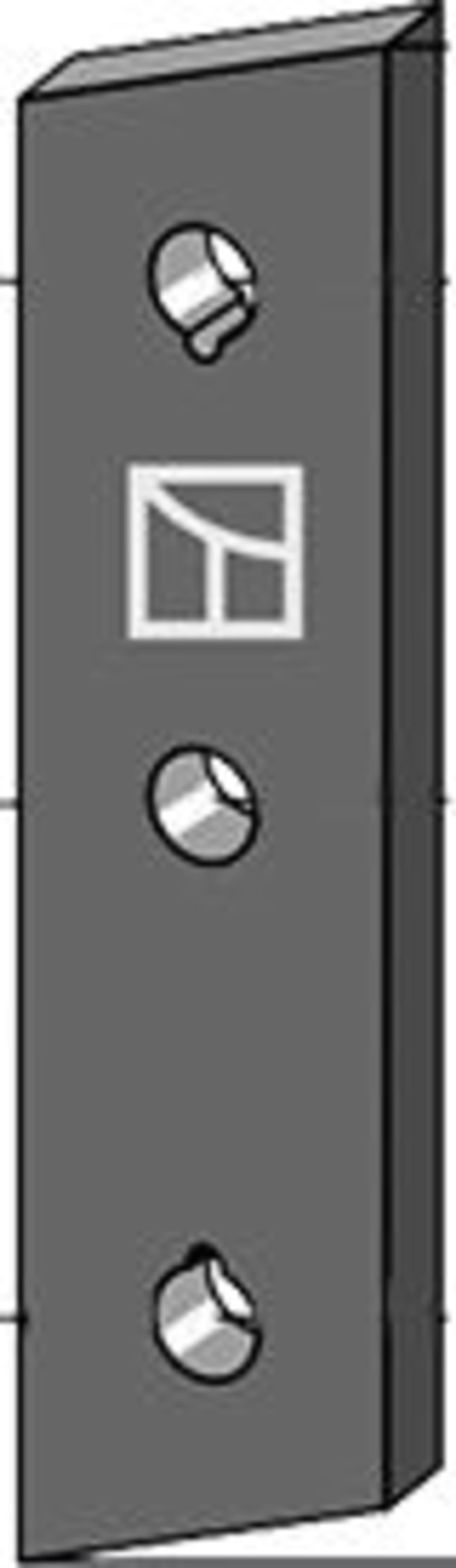 Industriehof® Streuzinken, 196 x 50 x 10 mm, Bohrung 13 mm, für Streuwerk Stalldungstreuer Strautmann, 69-10-010