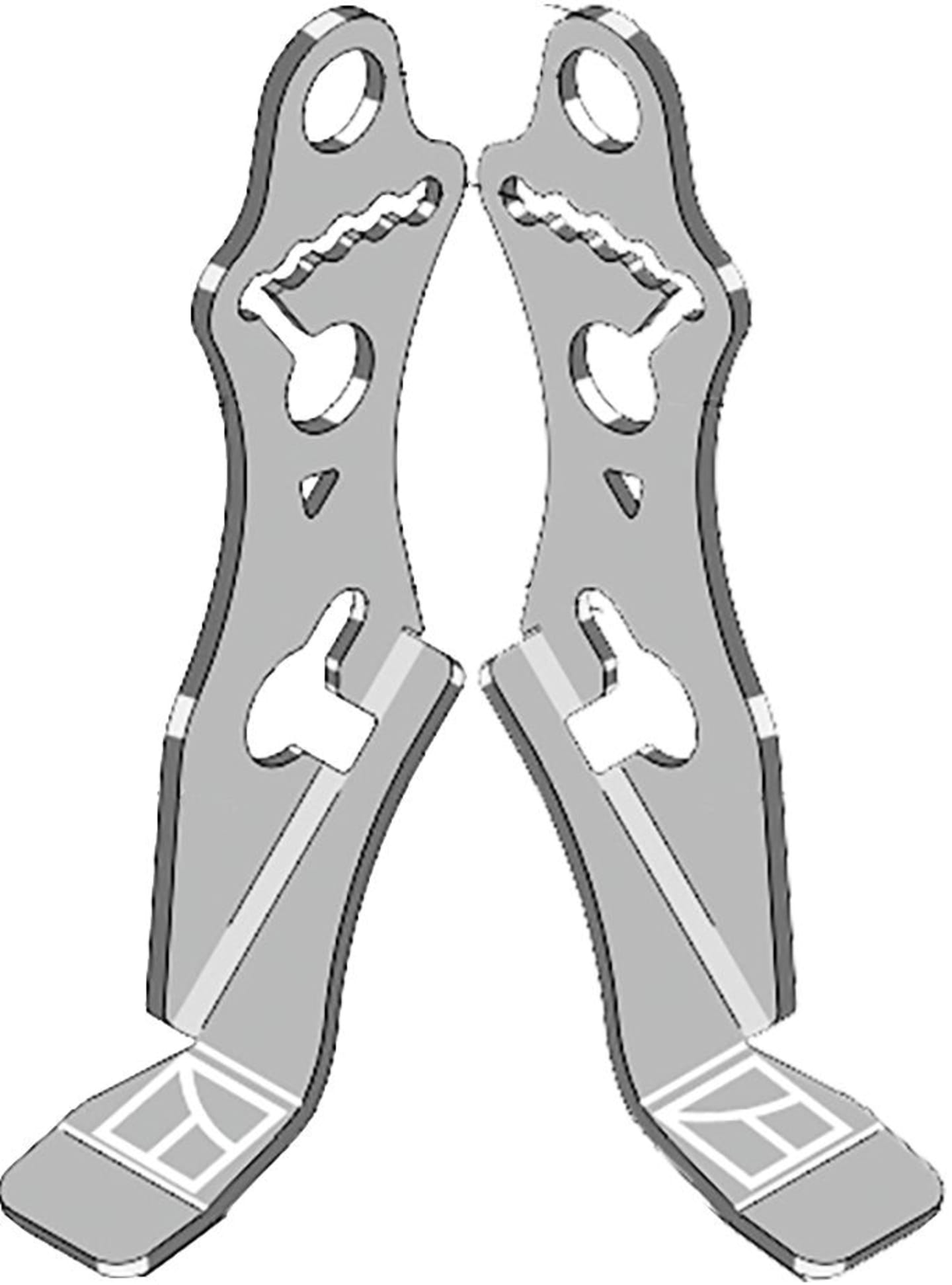 Industriehof® Tiefenführung links/rechts, 250 x 47 x 4 mm, für Säscheiben Drillmaschine Gaspardo