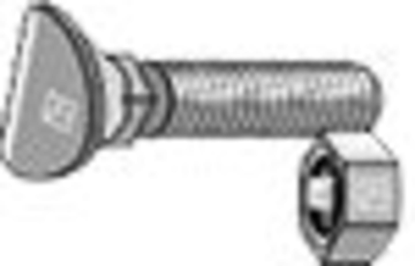 Industriehof® Scharschraube M 12 x 1,75 x 40 mm - 10.9, mit Mutter, 30.046