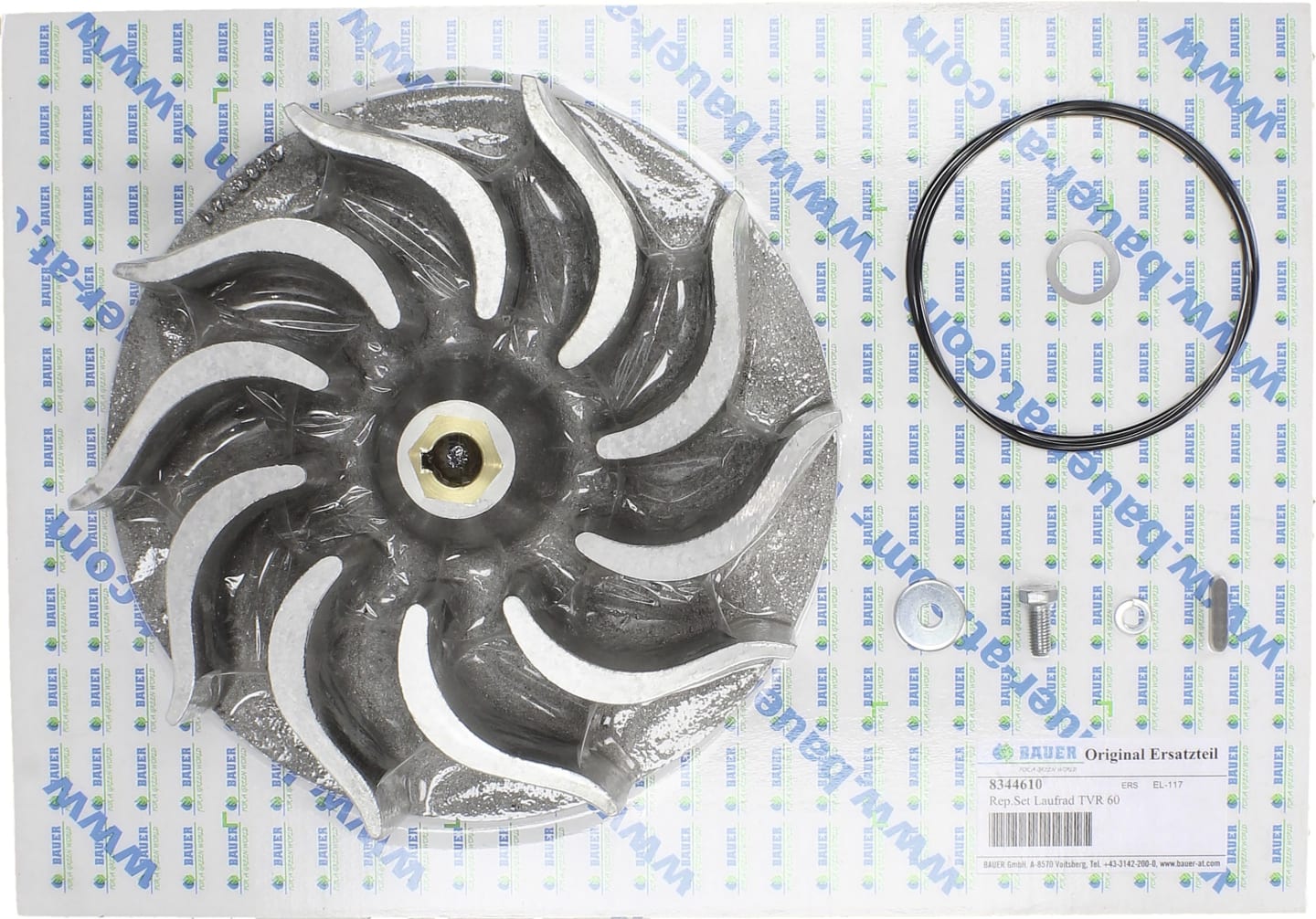 BAUER Reparatursatz Laufrad Turbine TVR 60 Regenmaschine Rainstar E, 8344610