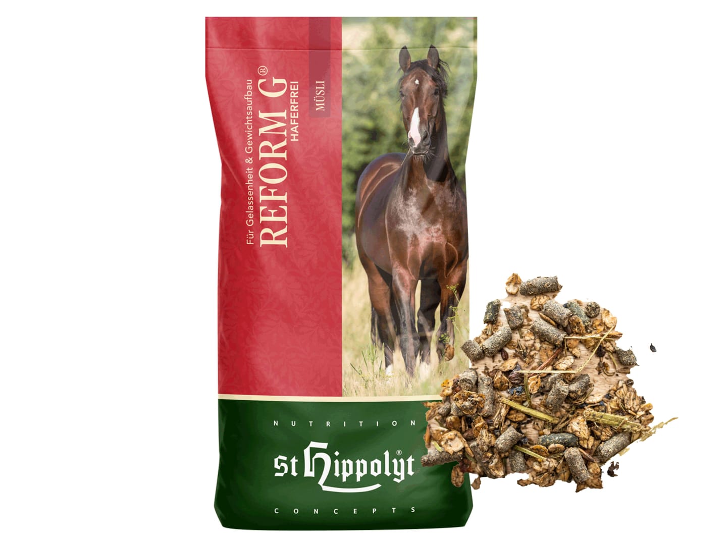 St. Hippolyt Reform G mit Getreideflocken ohne Hafer 20 kg Sack