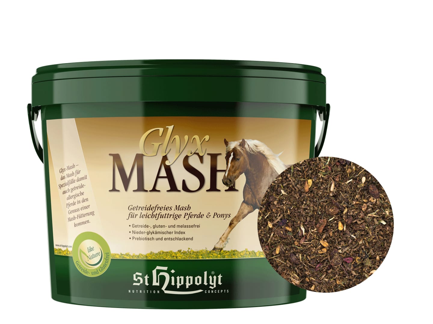 St. Hippolyt Glyx-Mash 5 kg Eimer stärkearm, zuckerreduziert und glutenfrei Mash