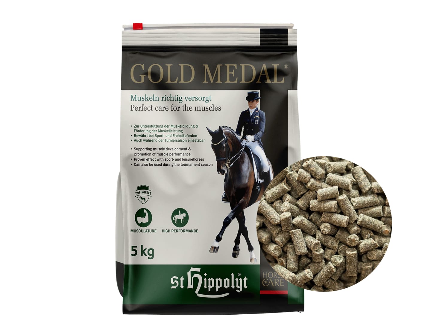 St. Hippolyt Gold Medal dopingfreies Zusatzfutter für Leistungspferde