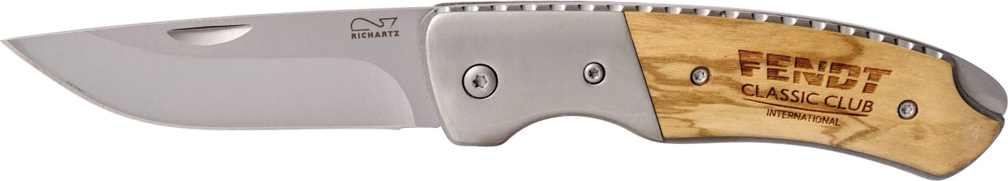 Fendt Taschenmesser 8 cm von RICHARTZ®, mit Logo und Sicherheitsverriegelung, X991023044000