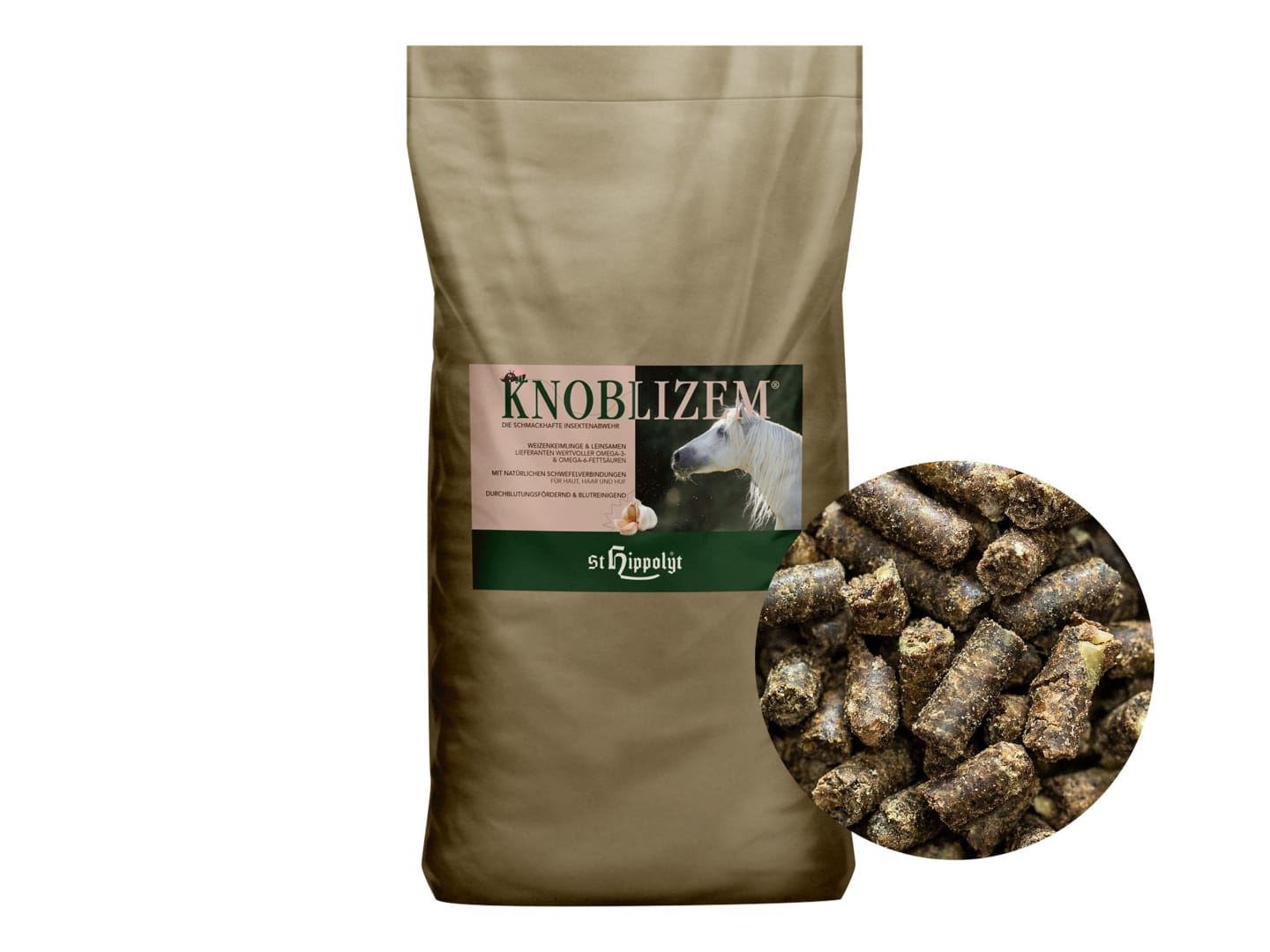 St. Hippolyt Knoblizem mit Knoblauch und Kräutern