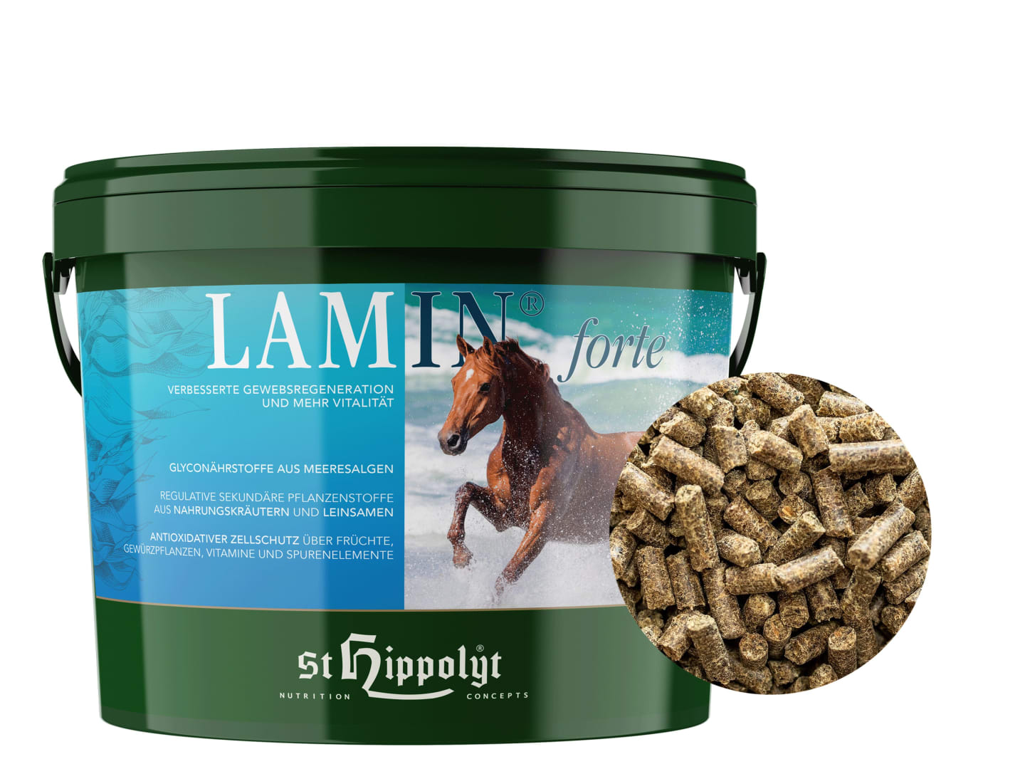St. Hippolyt Lamin Forte mit Wirkstoffen aus der Meeresalge Pellet