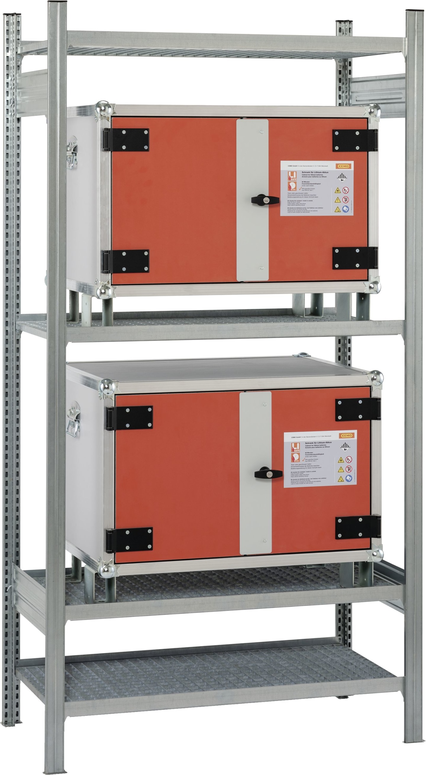 Cemo Regal 106 x 200 x 53,5 cm, für Akku-Lager- und Ladeschrank 8/5, 11562