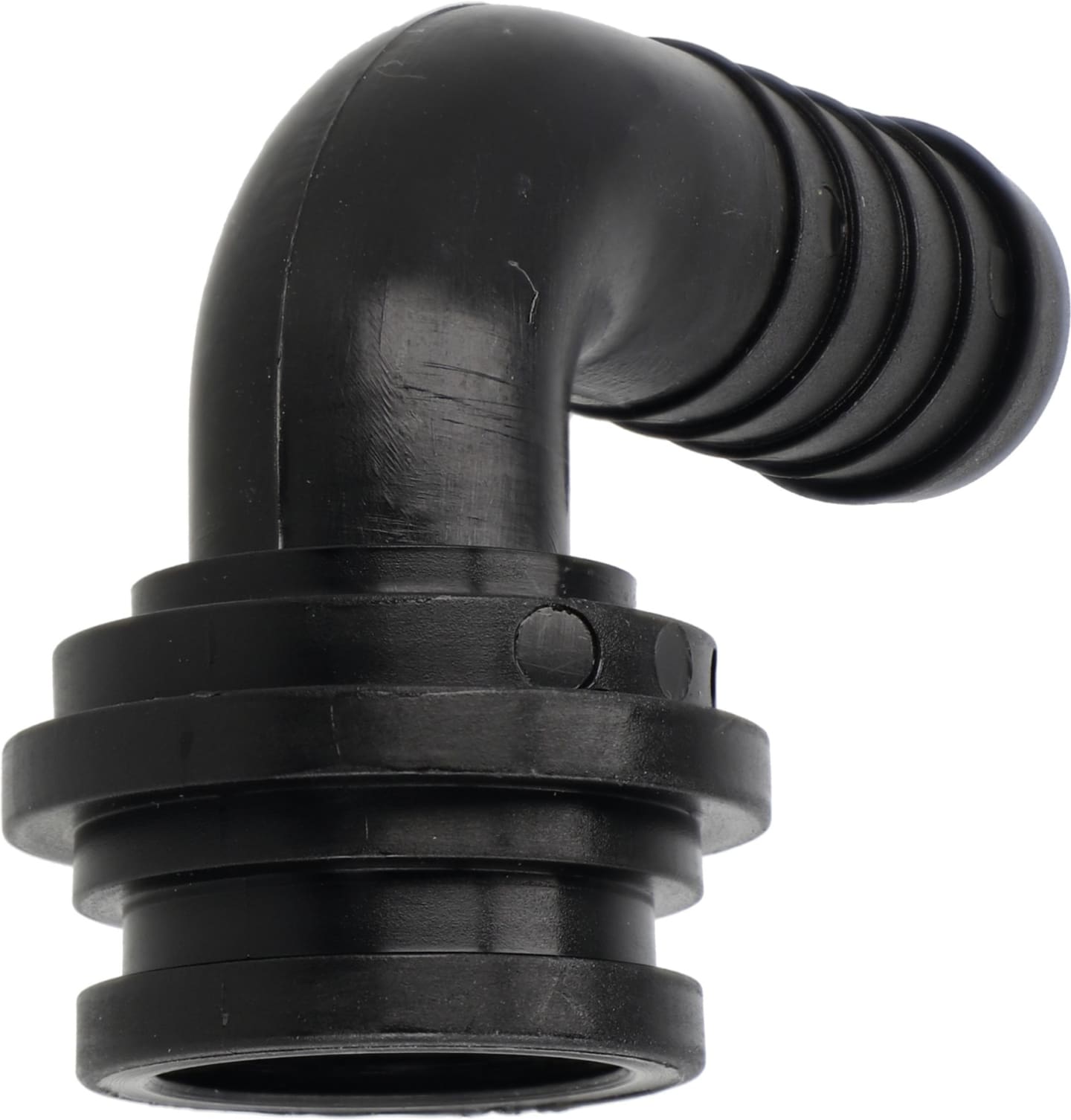 Agrotop Schlauchanschluss Ø Tülle 15 mm 90 ° gebogen, für Überwurfmutter/O-Ring G 1" IG BSP, 10659