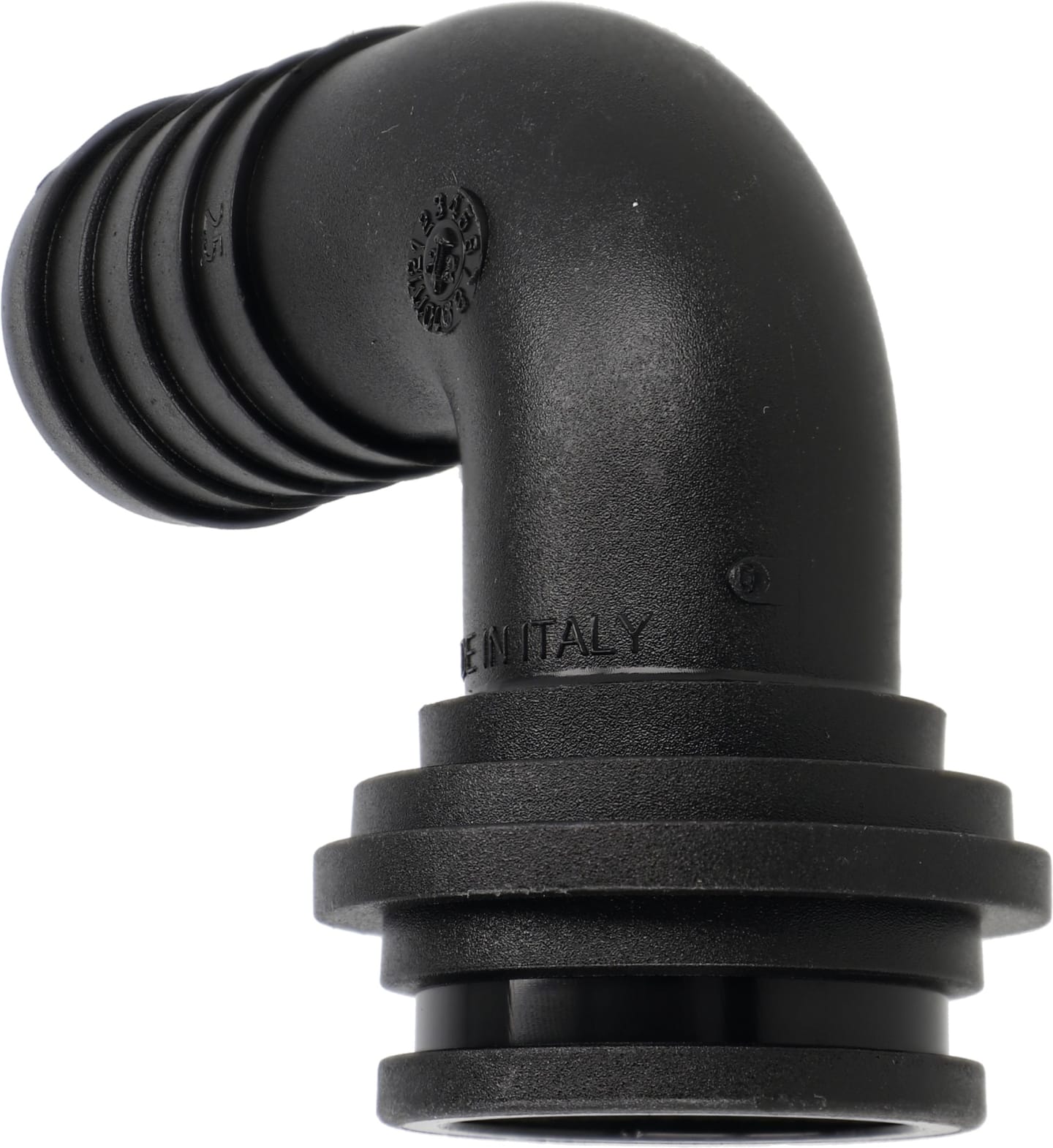 Agrotop Schlauchanschluss Ø Tülle 25 mm 90 ° gebogen, für Überwurfmutter/O-Ring G 1 1/4" IG BSP, 10663