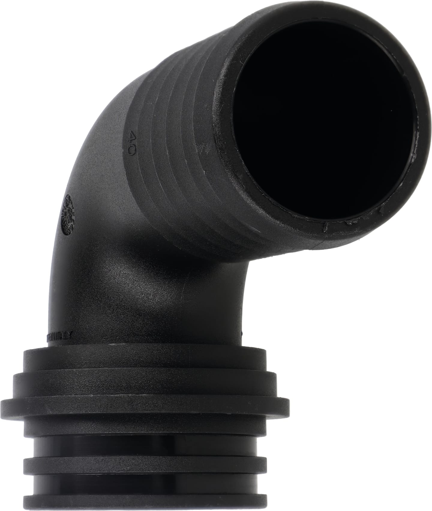 Agrotop Schlauchanschluss Ø Tülle 40 mm 90 ° gebogen, für Überwurfmutter/O-Ring G 2" IG BSP, 10672