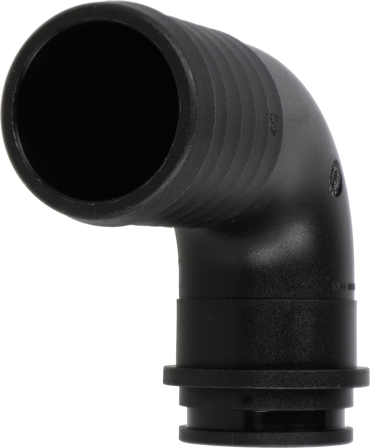 Agrotop Schlauchanschluss Ø Tülle 40 mm 90 ° gebogen, für Überwurfmutter/O-Ring G 1 1/2" IG BSP, 10671