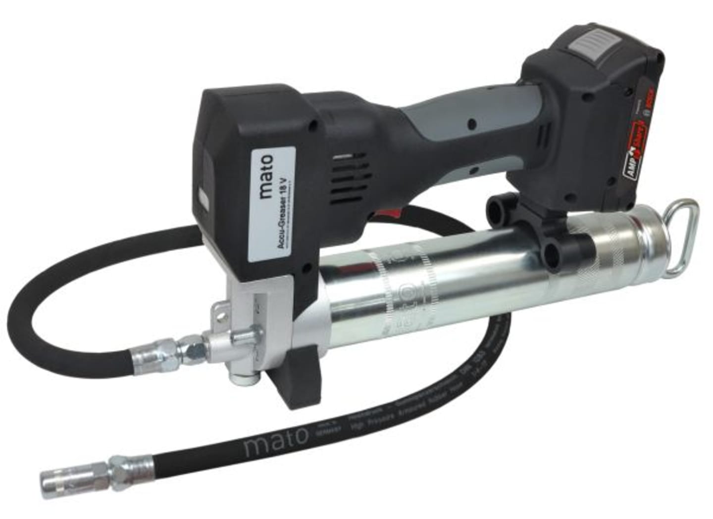 mato Akku-Fettpresse ACCU-GREASER 18V PREMIUM mit Akku (18 V|2,0 Ah) und Ladegerät