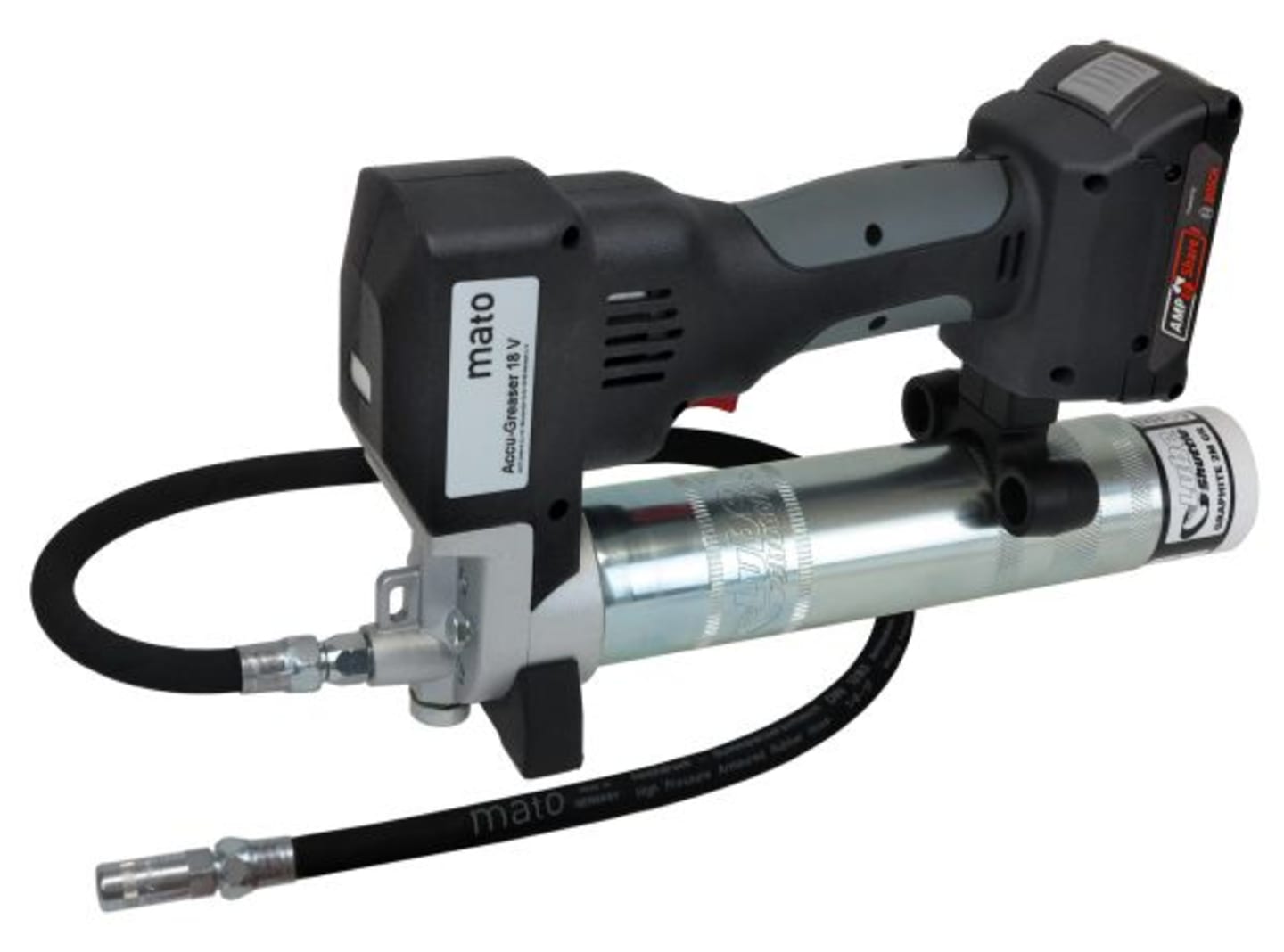 mato Akku-Fettpresse ACCU-GREASER 18V PREMIUM mit Akku (18 V|2,0 Ah) und Ladegerät