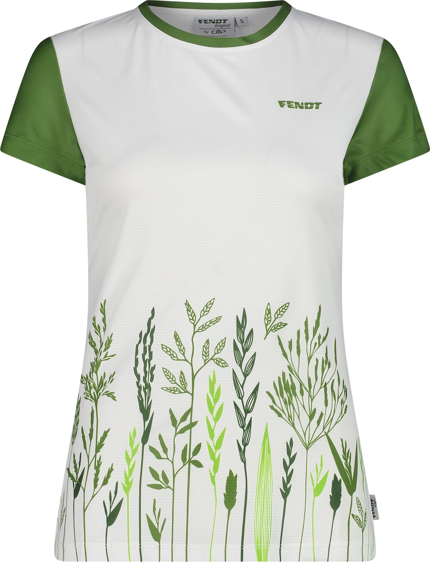 Fendt T-Shirt Damen weiß; grün
