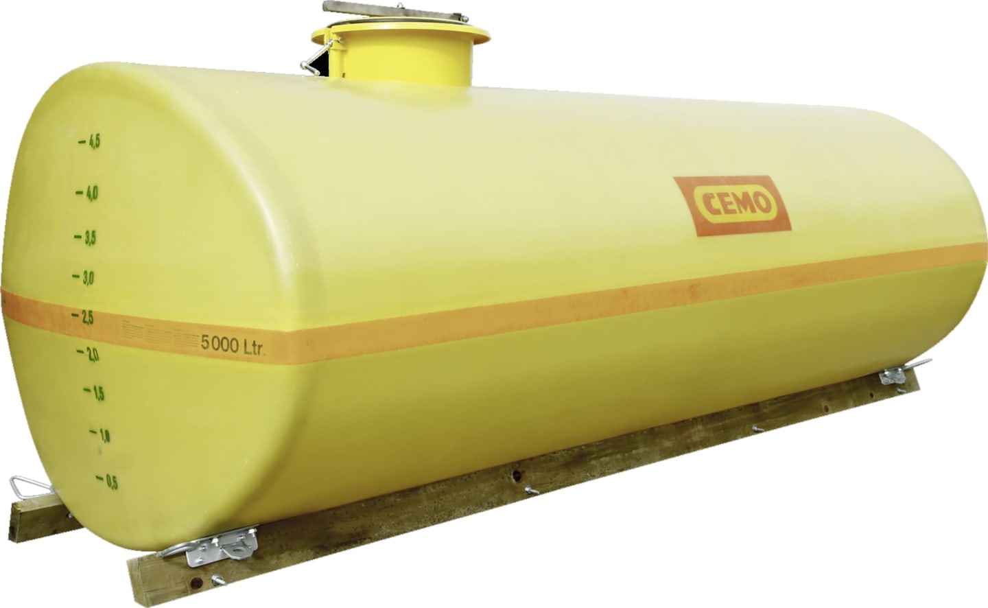 Cemo Fass GFK oval gelb