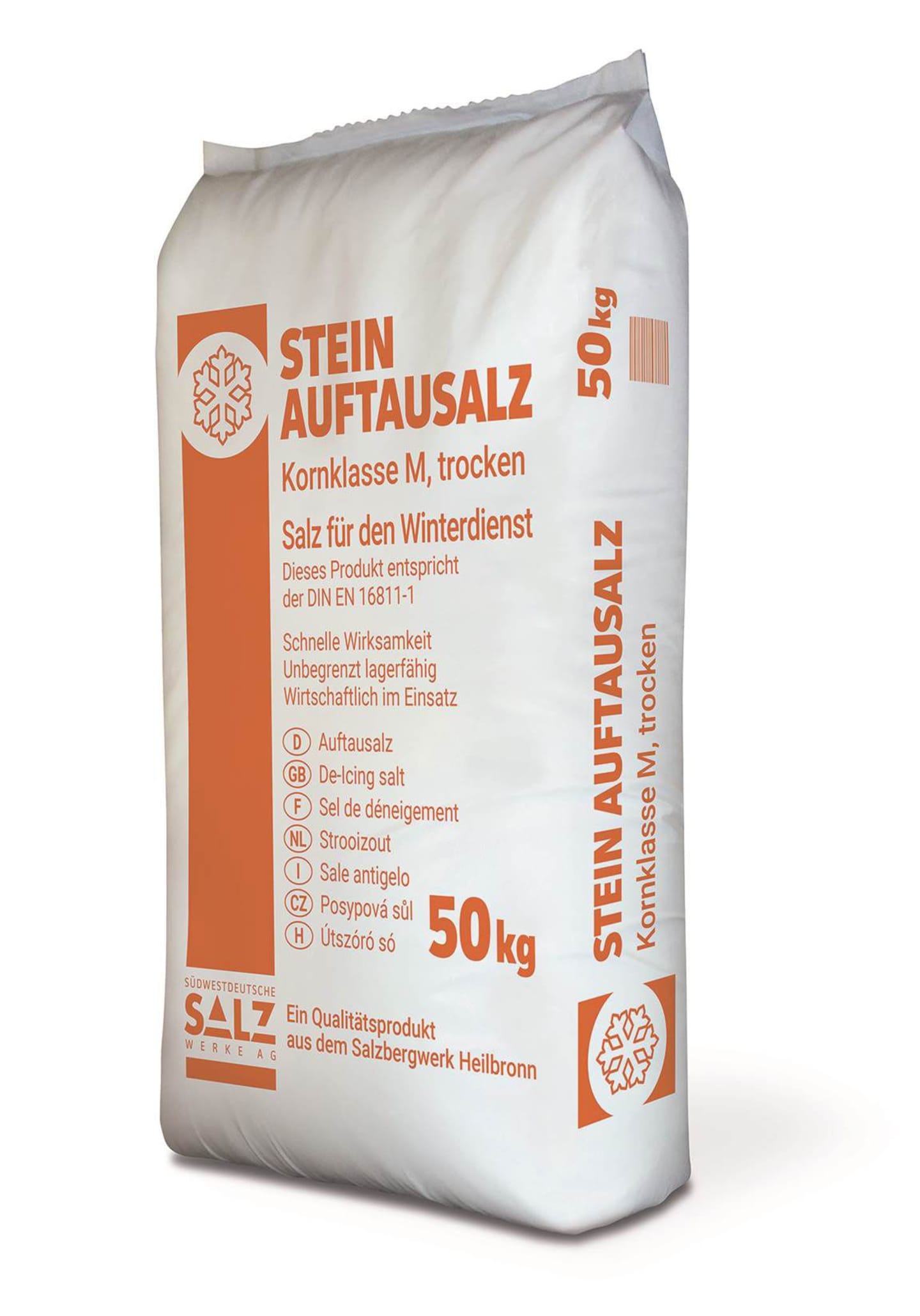 SWS Steinauftausalz Streusalz Kornklasse M