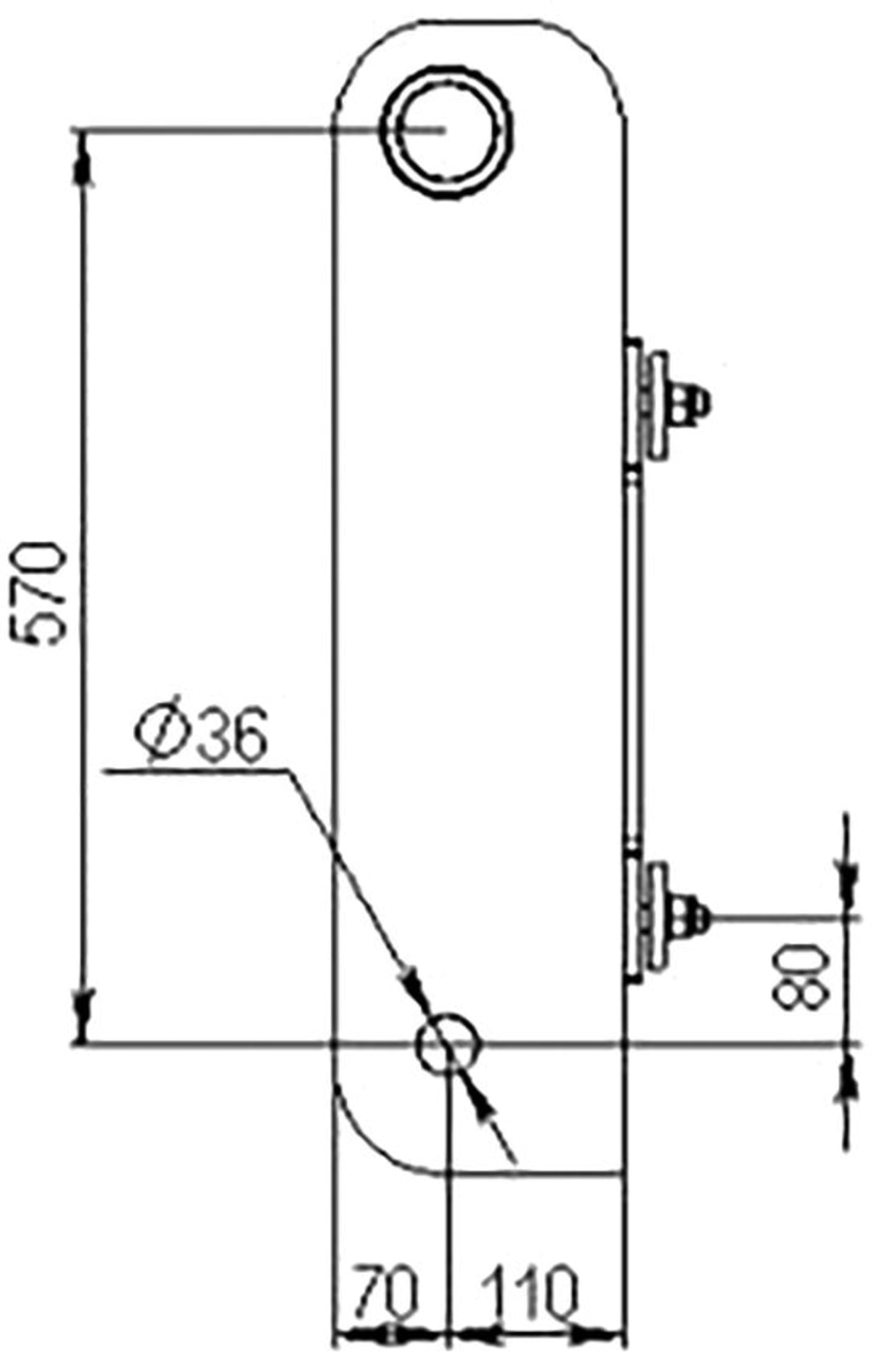 Düvelsdorf Anschraubplatte D-Lock; D-Lock S für Teleskoplader Bobcat, 2 St., 5120180