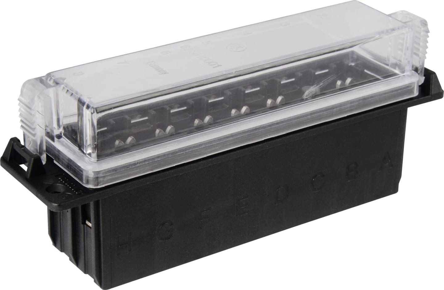 Herth + Buss Sicherungsdose 118 x 48 x 29 mm, 8-polig, Aufbau für Standard-Flachstecksicherungen "ATO", 50 300 030