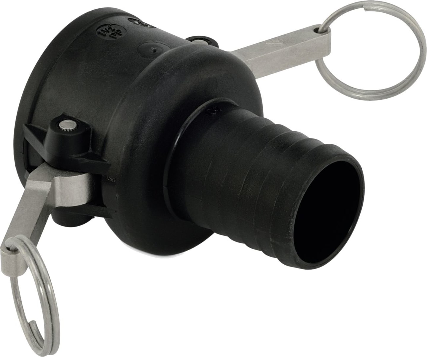 Cemo M-Teil Schlauchstutzen Kamlock, für GFK-Fässer oval, eckig