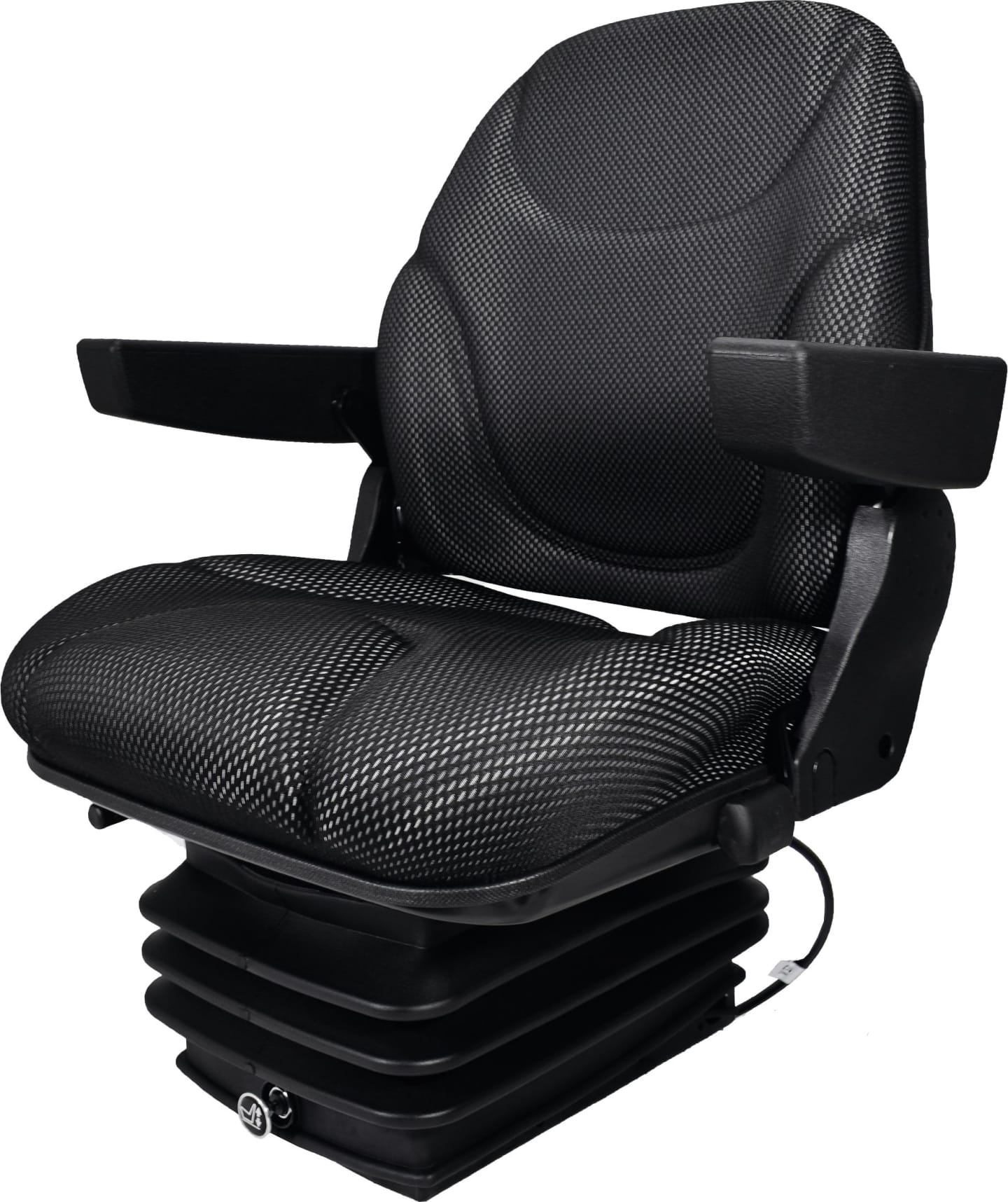 BLACK STAR Traktorsitz "BS 1430 A S" luftgefedert, Stoff Black Matrix, schwarz