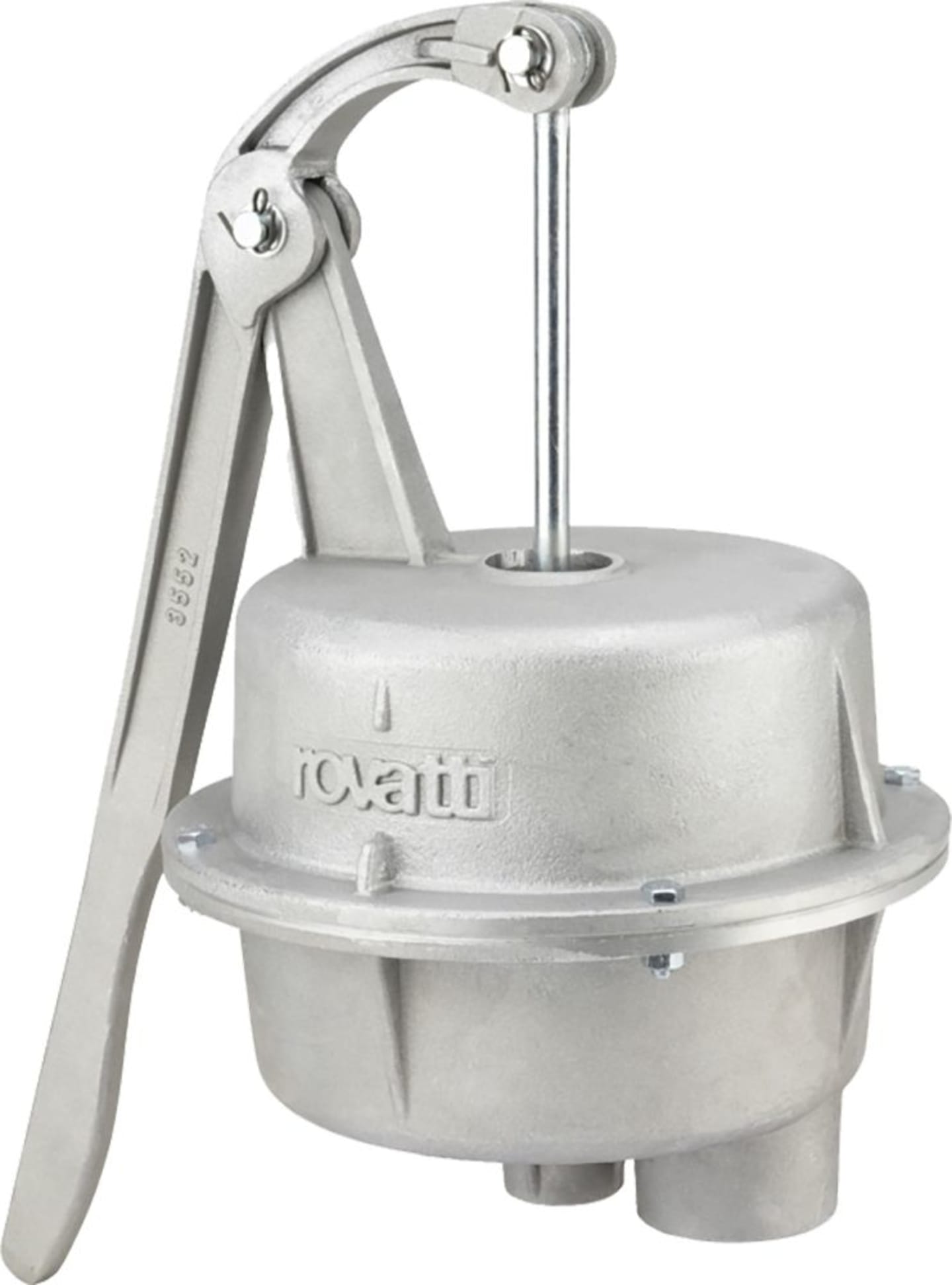 Handmembranpumpe "Rovatti PAM" 3/4" IG, Aluminium, zum Anheben der Wassersäule bei normalansaugenden Zapfwellenpumpen