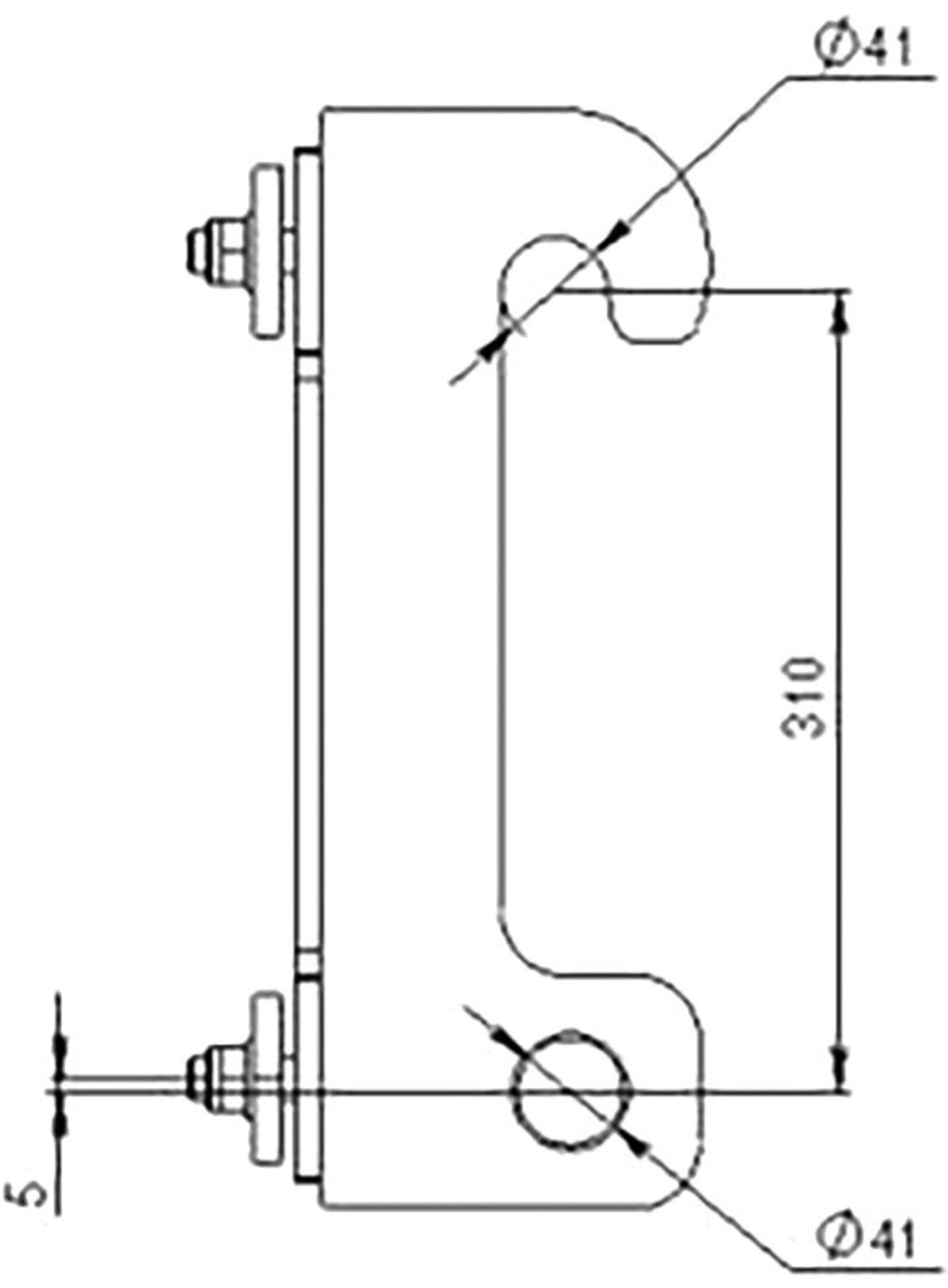 Düvelsdorf Anschraubplatte D-Lock; D-Lock S; Giant 562 mm, 2 St., 5120200