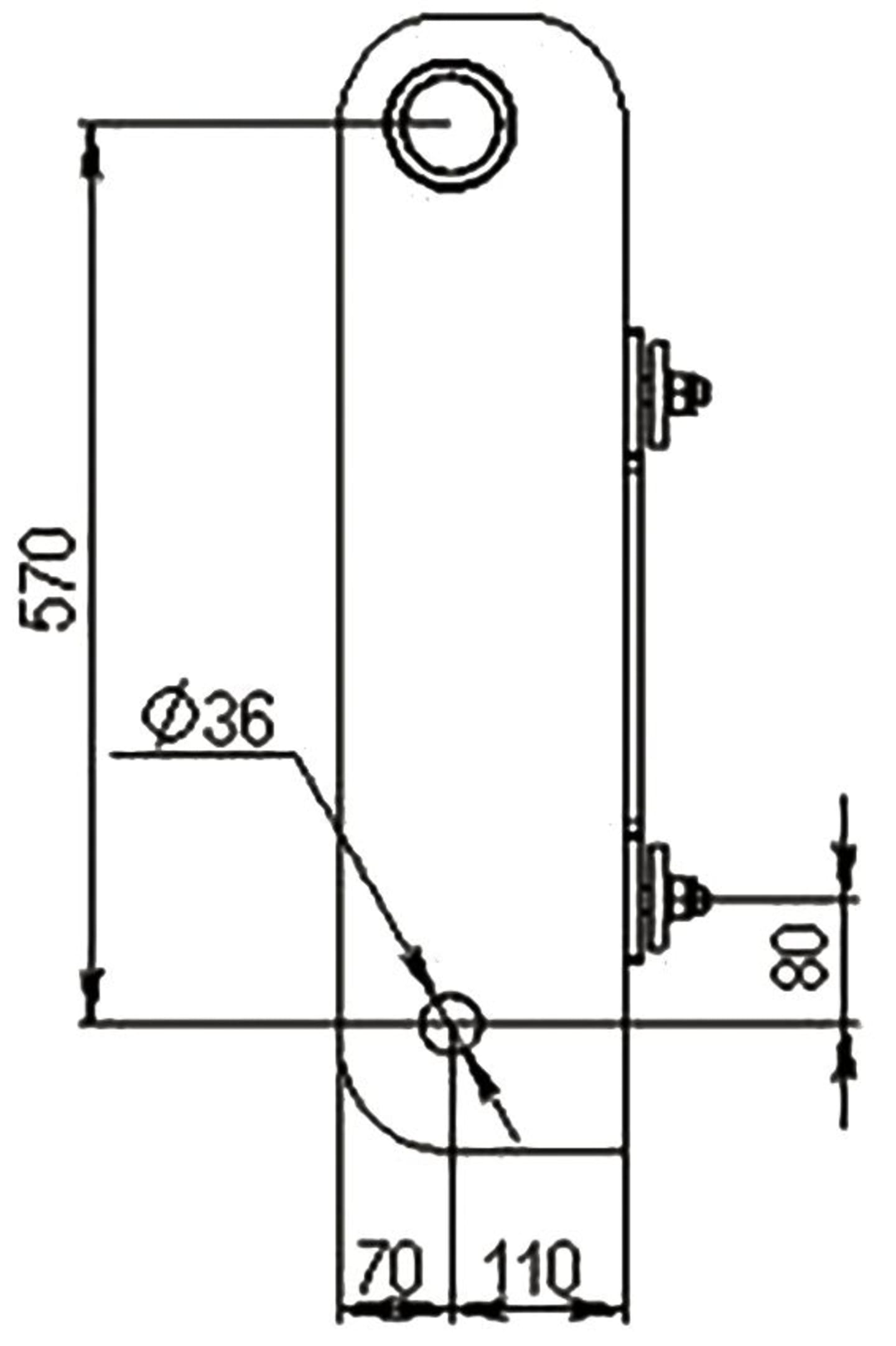 Düvelsdorf Anschraubplatte D-Lock; D-Lock S für Teleskoplader Massey Ferguson, 2 St., 5120310