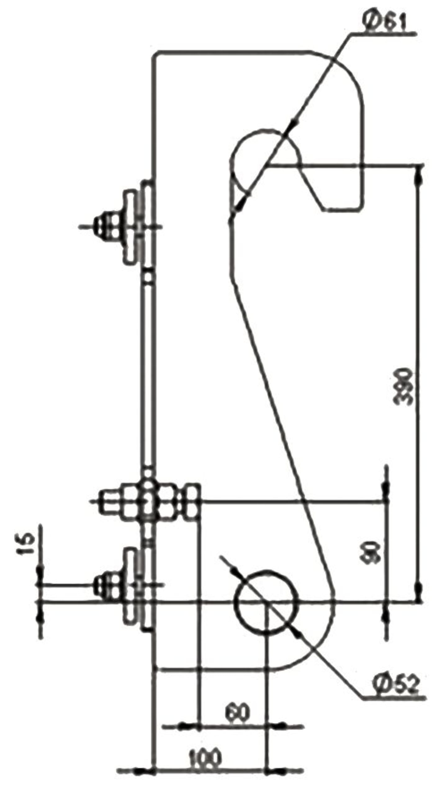 Düvelsdorf Anschraubplatte D-Lock für Radlader Liebherr L506, 2 St., 5120355