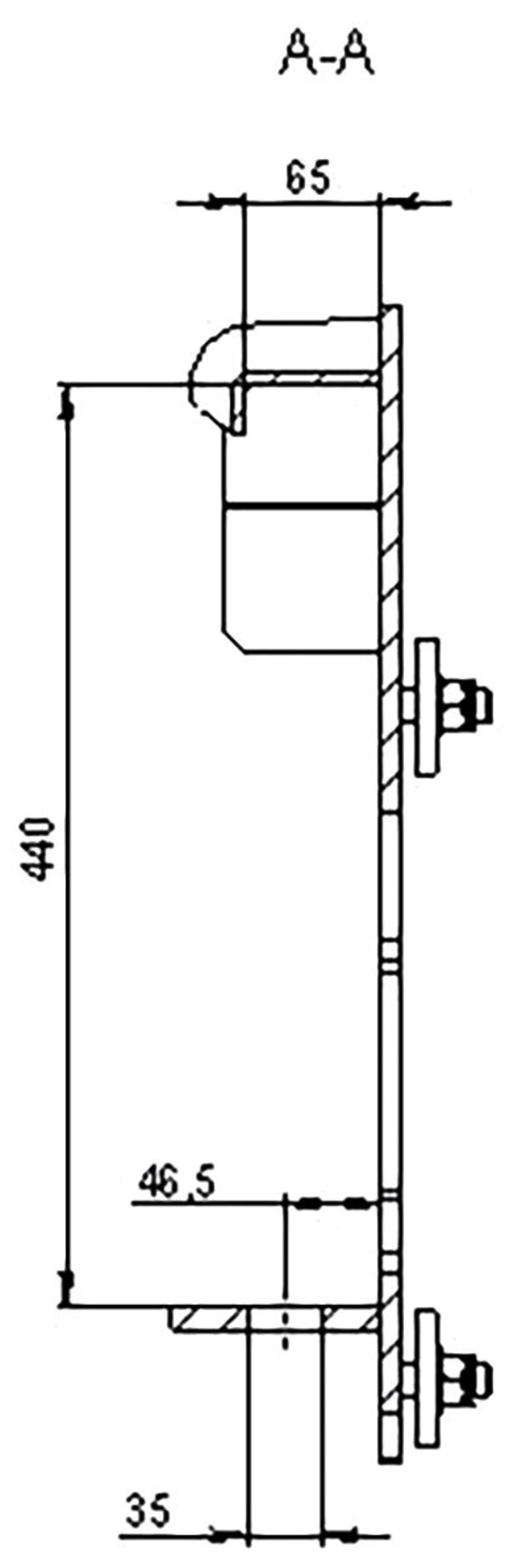 Düvelsdorf Anschraubplatte D-Lock; D-Lock S; Striegel Platte, 2 St., 5120360