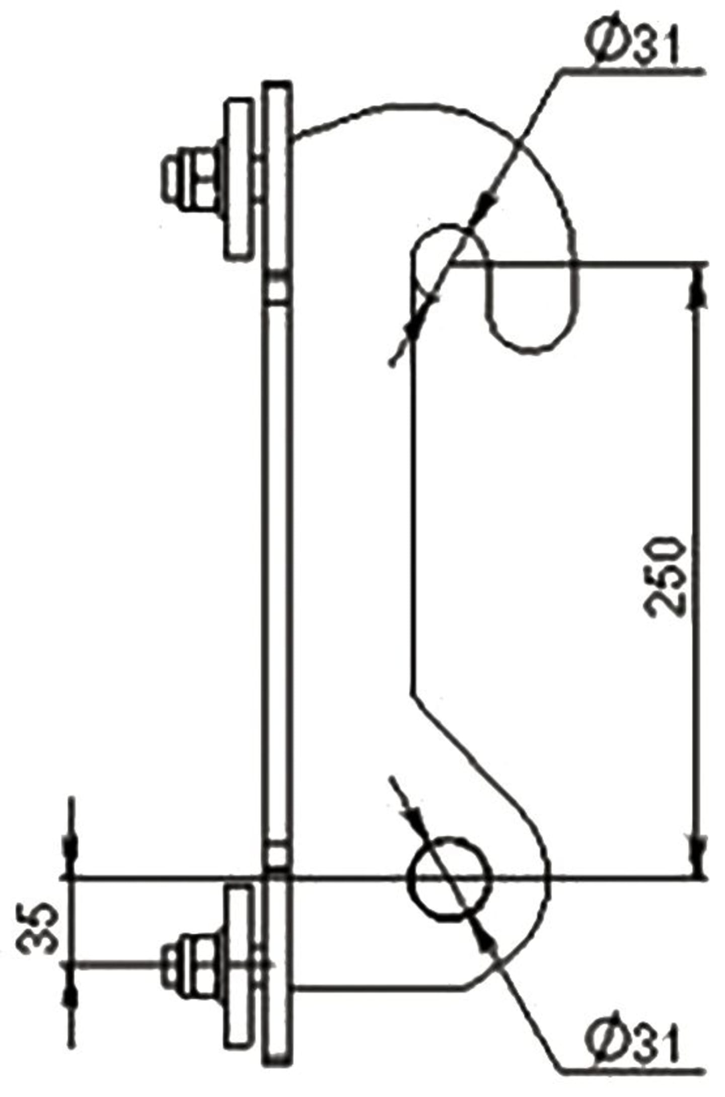 Düvelsdorf Anschraubplatte D-Lock; D-Lock S für Radlader Kramer 180 – 350, 2 St., 5120380