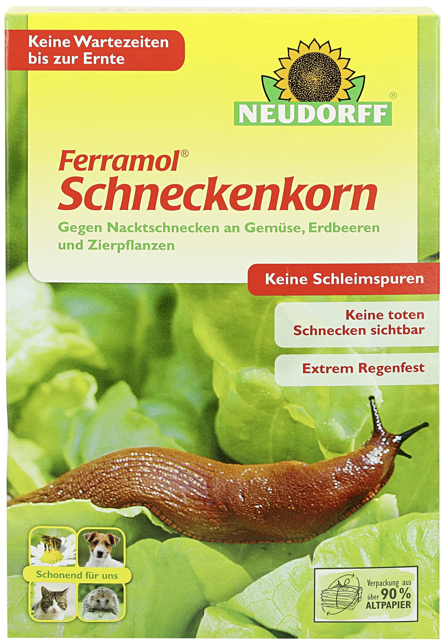 NEUDORFF Ferramol Schneckenkorn Bio Schnecken und Nacktschnecken natürlich bekämpfen, auch im ökologischen Landbau
