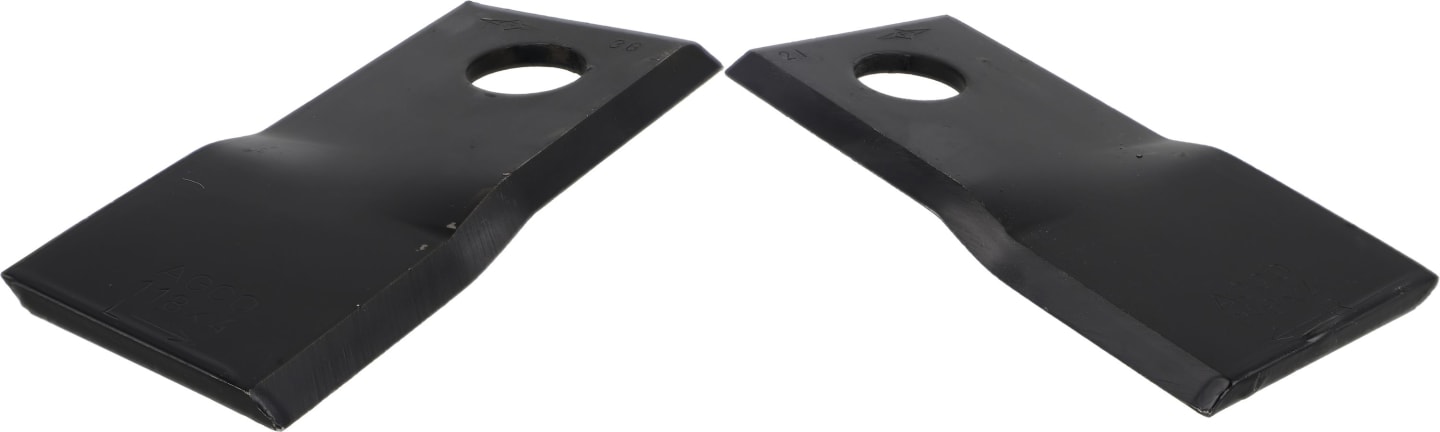 Fendt Kreiselmäherklinge 118 x 48 x 4 mm, links/rechts, gedreht für Mähwerk Fendt, Fella, Massey Ferguson