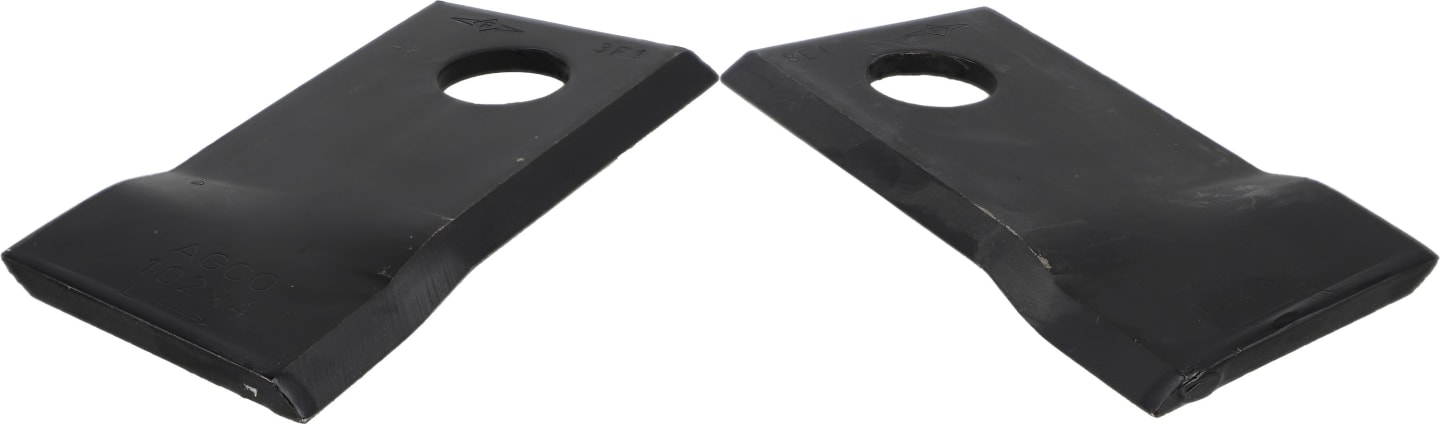 Fendt Kreiselmäherklinge 102 x 48 x 4 mm, links/rechts, gekröpft für Mähwerk Fendt, Fella, Massey Ferguson
